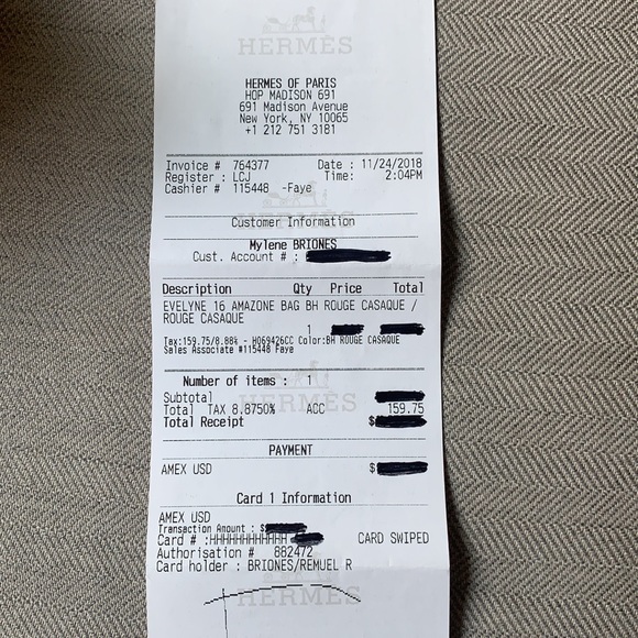 A112- 💯 % authentic Hermès 16 Amazone Bag ( Mini Evelyn) - Picture 13 of 14